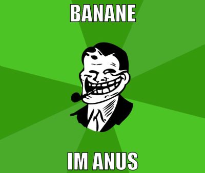 Banane im Anus