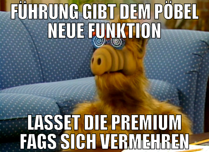 führung gibt dem pöbel neue funktion lasset die pr