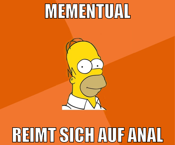 mementual reimt sich auf anal