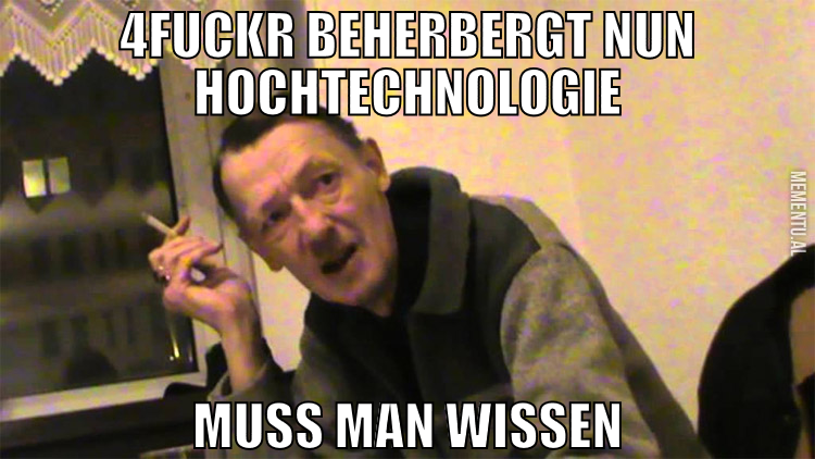 4fuckr beherbergt nun hochtechnologie Muss man wis