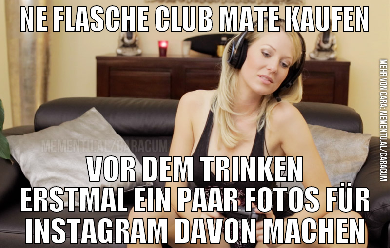 ne flasche club mate kaufen vor dem trinken erstma