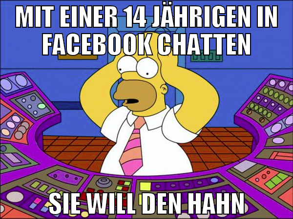mit einer 14 jährigen in facebook chatten sie will