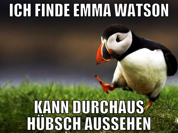 Ich finde Emma Watson kann durchaus hübsch aussehe