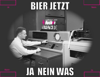 bier jetzt ja  nein WAS