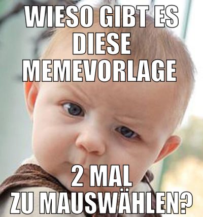 wieso gibt es diese memevorlage  2 mal zu mauswähl