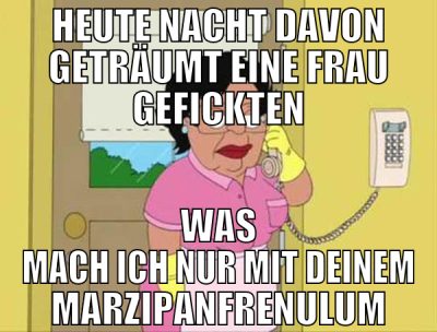 heute nacht davon geträumt eine frau gefickten was