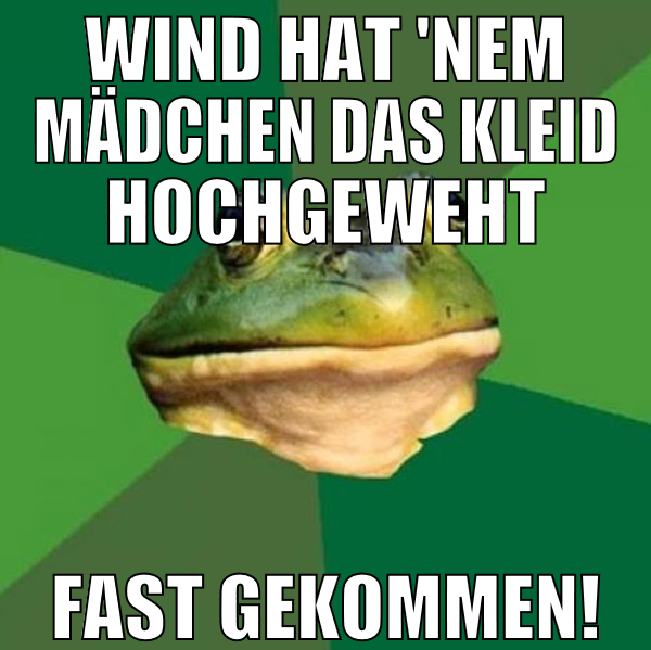Wind hat 'nem Mädchen das kleid hochgeweht fast ge