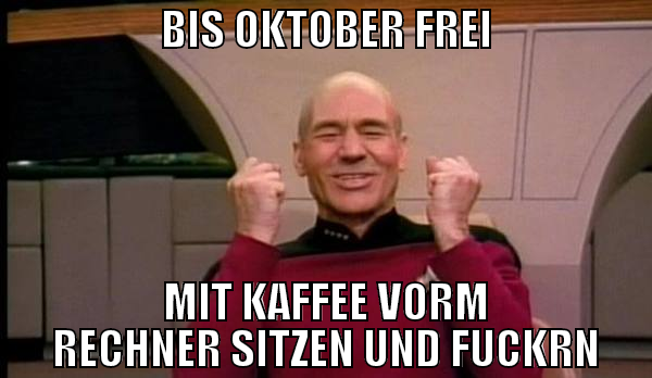 Bis Oktober Frei MIT KAFFEE VORM RECHNER SITZEN UN