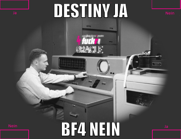 Destiny ja BF4 nein