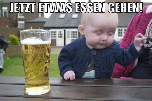 Jetzt etwas essen gehen!