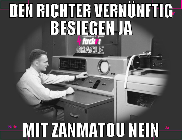 den richter vernünftig besiegen ja mit zanmatou ne