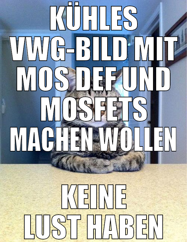 KÜHLES VWG-BILD MIT MOS DEF UND MOSFETS MACHEN WOL