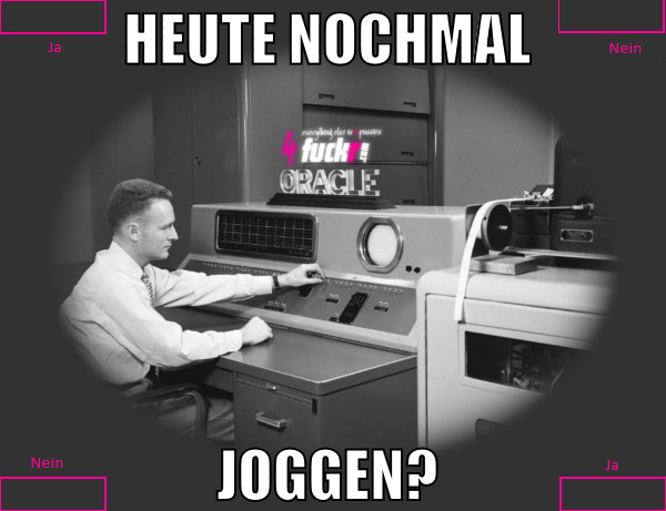 heute nochmal  joggen?