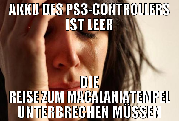 akku des ps3-controllers ist leer die reise zum ma