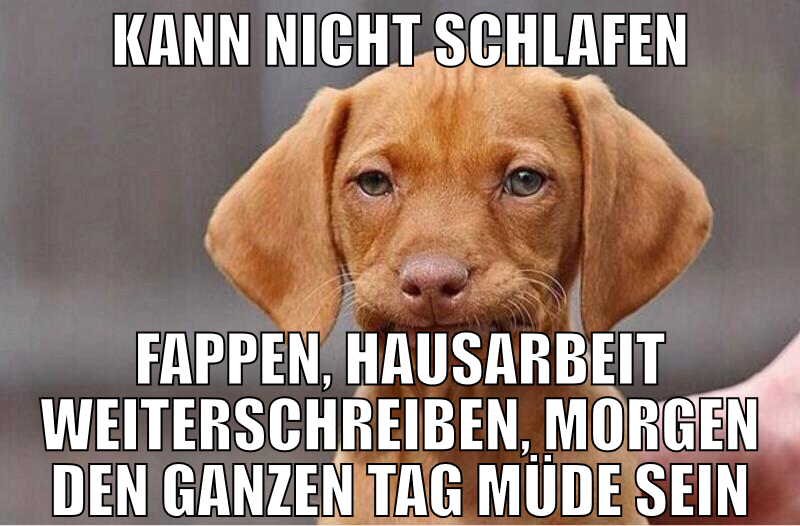kann nicht schlafen fappen, hausarbeit weiterschre