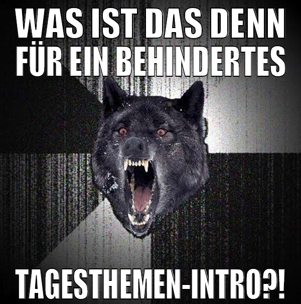 Was ist das denn für ein behindertes Tagesthemen-i