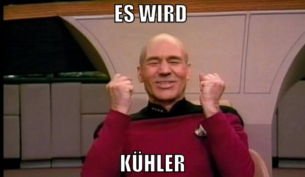 es wird  kühler
