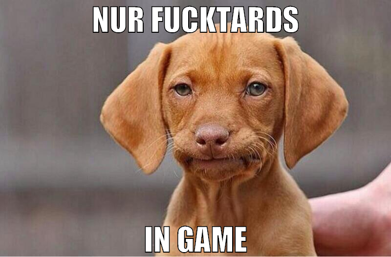 Nur fucktards in game