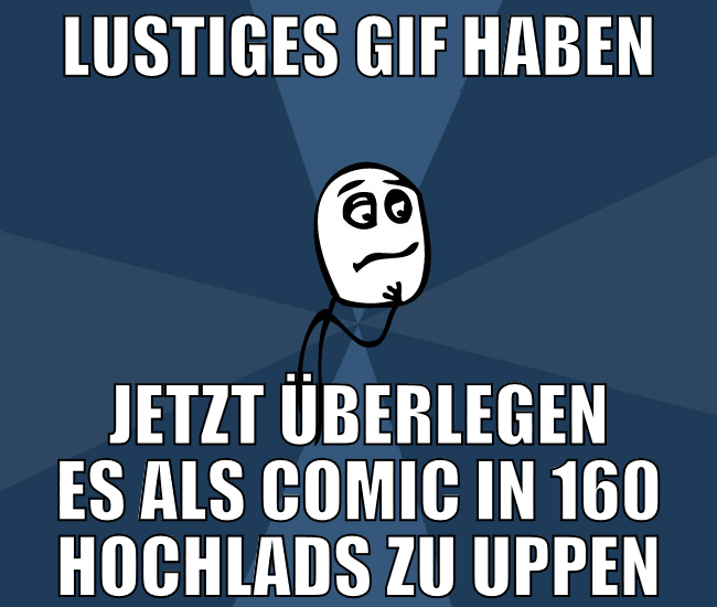 lustiges gif haben jetzt überlegen es als comic in