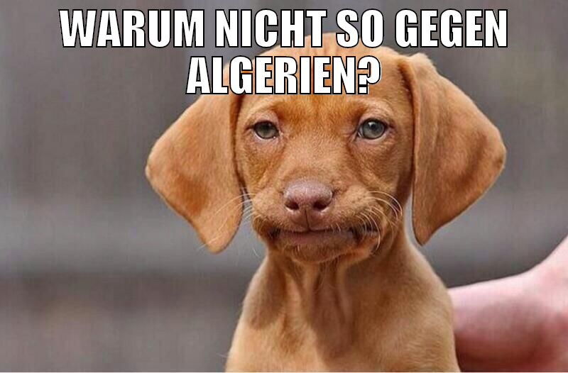 WARUM NICHT SO GEGEN ALGERIEN?