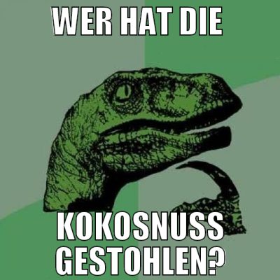 wer hat die  kokosnuss gestohlen?