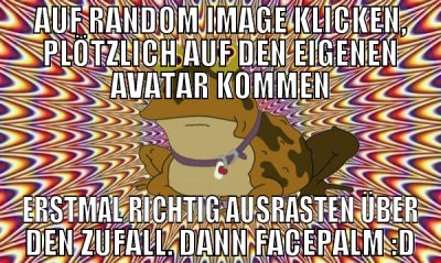 AUF RANDOM IMAGE KLICKEN, PLÖTZLICH AUF DEN EIGENE