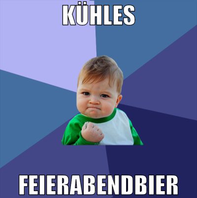 Kühles Feierabendbier