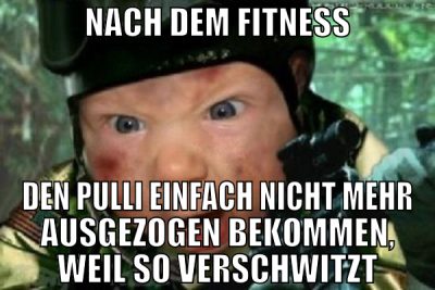 nach dem fitness den pulli einfach nicht mehr ausg