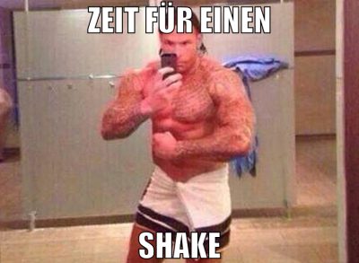 zeit für einen shake