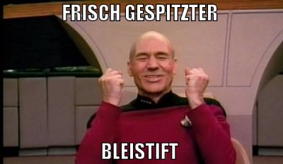 frisch gespitzter  Bleistift