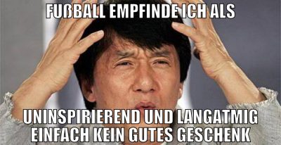 Fußball empfinde ich als uninspirierend und langat