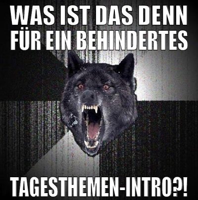 Was ist das denn für ein behindertes Tagesthemen-i