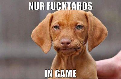 Nur fucktards in game