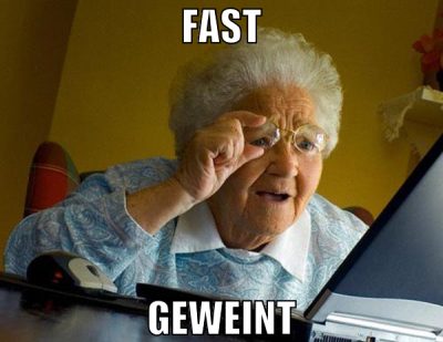 Fast geweint