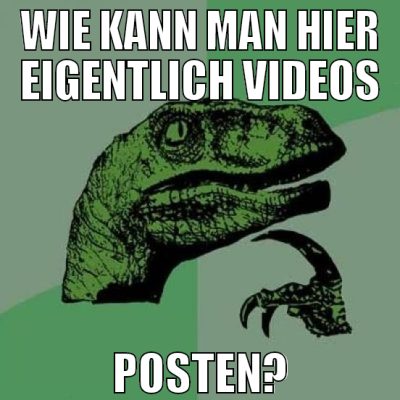 wie kann man hier eigentlich videos posten?