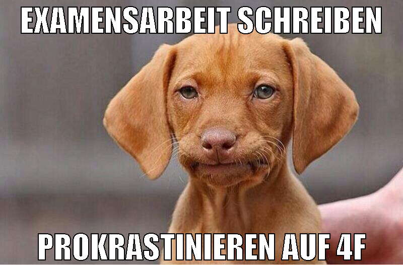 Examensarbeit schreiben prokrastinieren auf 4f
