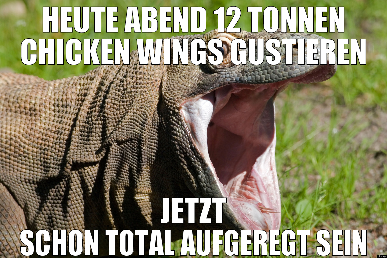 heute abend 12 tonnen chicken wings gustieren jetz