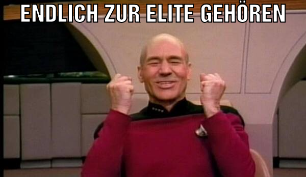 endlich zur elite gehören