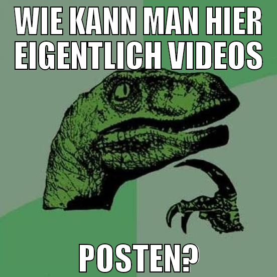 wie kann man hier eigentlich videos posten?