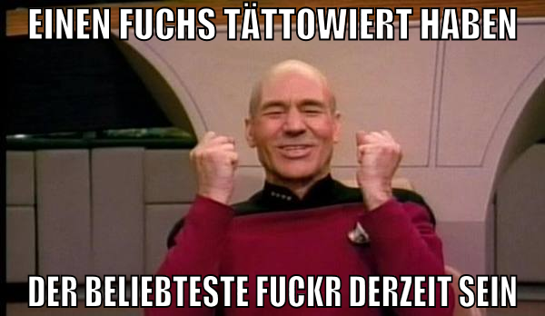 einen fuchs tättowiert haben der beliebteste fuckr
