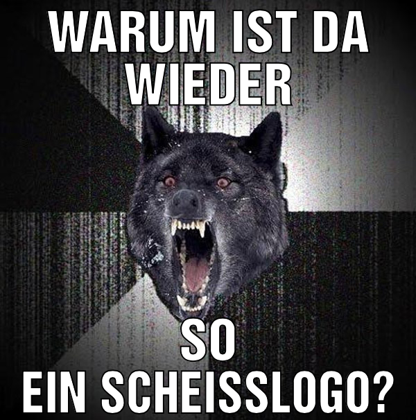 Warum ist da wieder So ein scheißlogo?