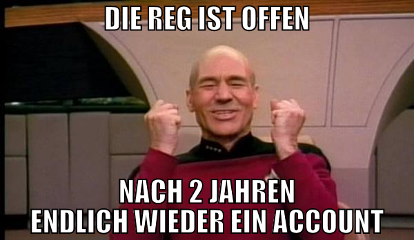 Die Reg ist offen Nach 2 Jahren endlich wieder ein