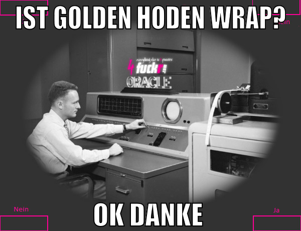 Ist Golden hoden wrap? ok danke