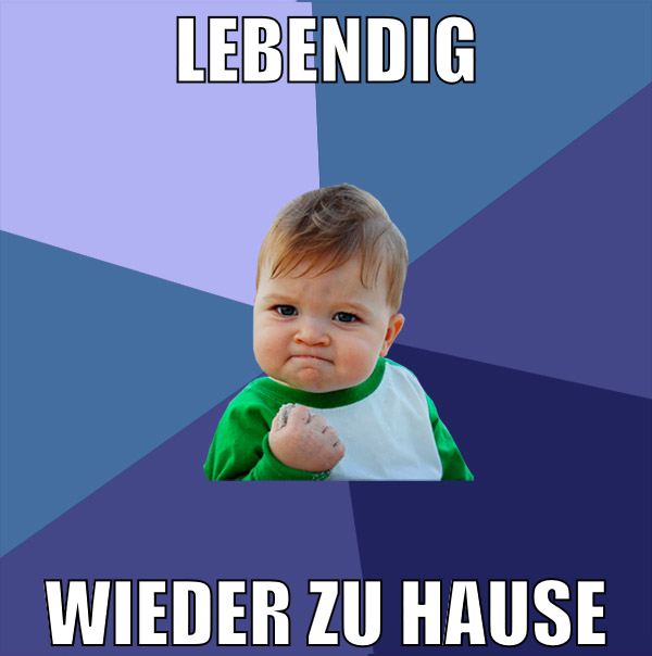 Lebendig wieder zu hause