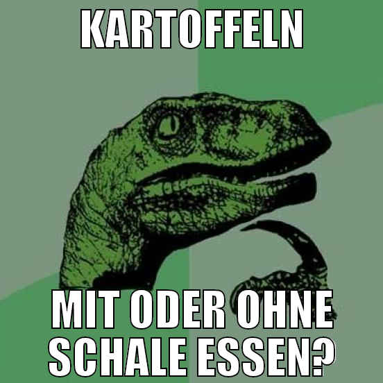 Kartoffeln mit oder ohne schale essen?