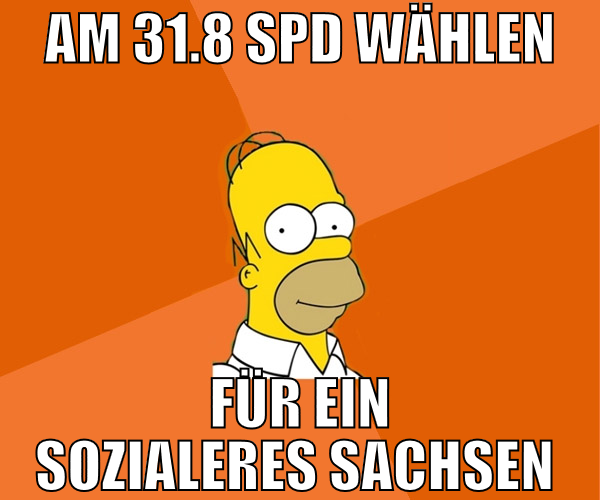 am 31.8 spd wählen für ein sozialeres sachsen