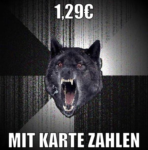 1,29€ MIT KARTE ZAHLEN