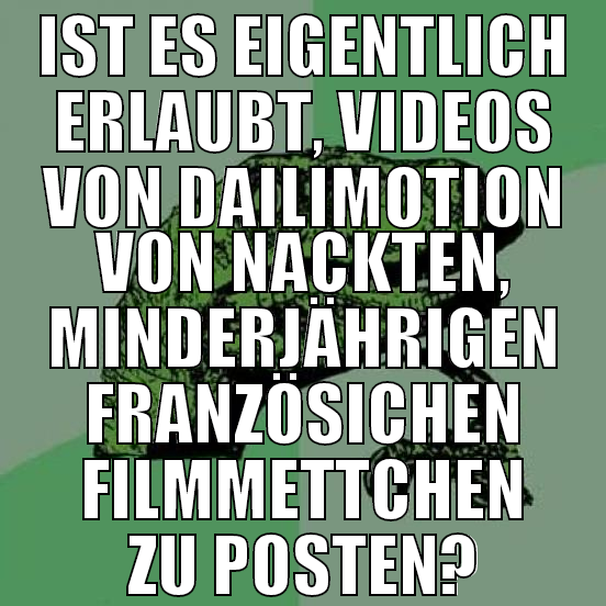 ist es eigentlich erlaubt, videos von dailimotion