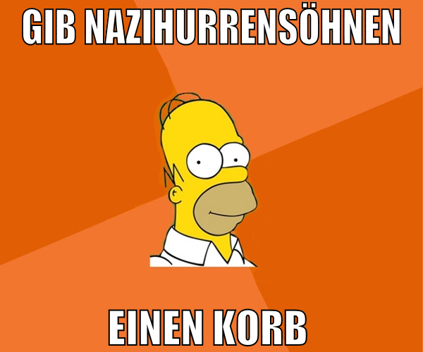 gib nazihurrensöhnen einen korb