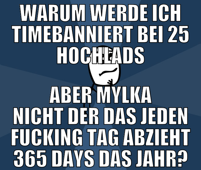 warum werde ich timebanniert bei 25 hochlads aber